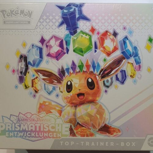 Pokémon Prismatische Entwicklungen Top Trainer Box Deutsch OVP