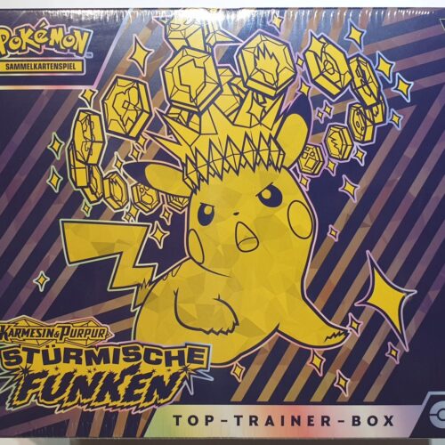 Pokémon Stürmische Funken Top Trainer Box Deutsch OVP