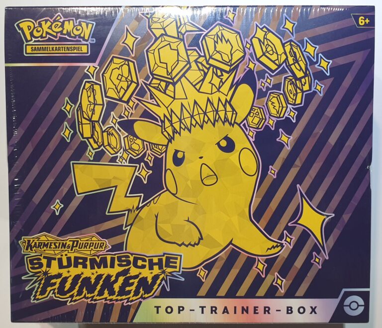 Pokémon Stürmische Funken Top Trainer Box Deutsch OVP