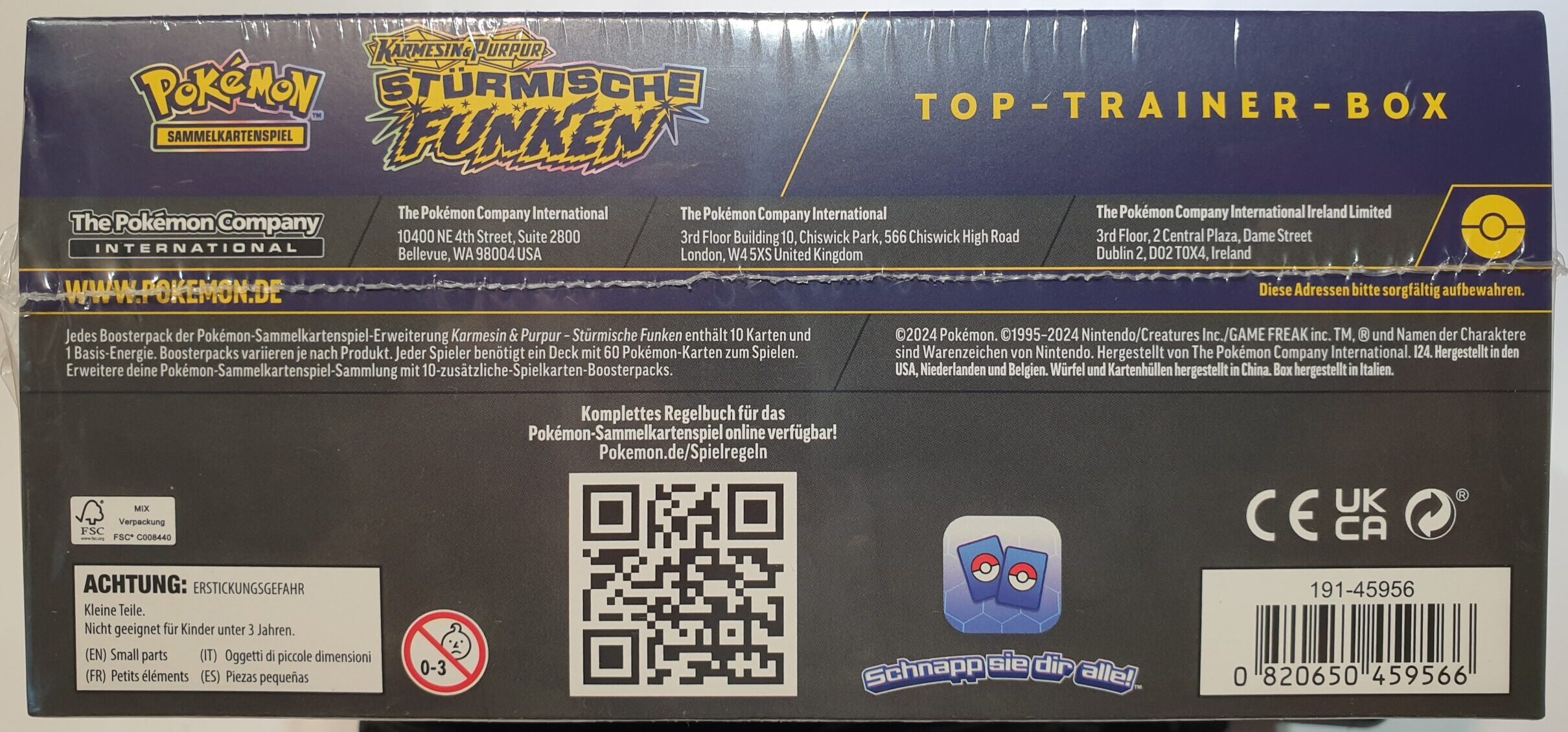 Karmesin & Purpur – Stürmische Funken Top Trainer Box (Deutsch) – OVP – Bild 4